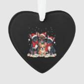 Christmas Lights French Bulldogs Xmas Frenchie Dog Ornament (Vorderseite)