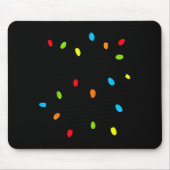 Christmas Lights Fun Holiday Novelty Bulb Strands Mousepad (Vorne)