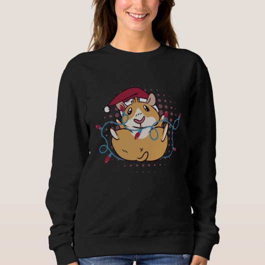 Christmas Lights Furry Potato Cute And Fluffy Guin Sweatshirt (Vorderseite)