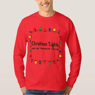 Christmas Lights Green String T-Shirt