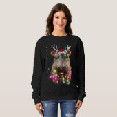 Christmas Lights Hippo Fiona Sweatshirt (Vorne ganz)