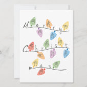 Christmas Lights in Sign Language Feiertagskarte (Vorderseite)