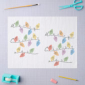 Christmas Lights in Sign Language Seidenpapier (Basteln)