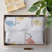 Christmas Lights in Sign Language Seidenpapier (Geschenk)