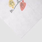 Christmas Lights in Sign Language Seidenpapier (Detail)