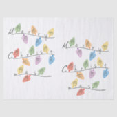 Christmas Lights in Sign Language Seidenpapier (Vorderseite)