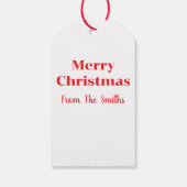 Christmas Lights In The Snow Geschenkanhänger (Rückseite)