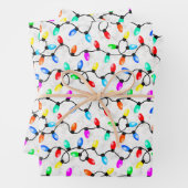 Christmas Lights In The Snow Geschenkpapier Set (Beispiel)