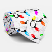 Christmas Lights In The Snow Krawatte (Gerollt)