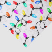 Christmas Lights In The Snow Seidenpapier (Detail)