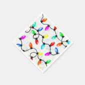 Christmas Lights In The Snow Serviette (Ecke)