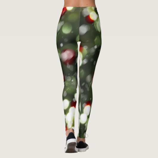 Christmas Lights Leggings with Snow (Rückseite)