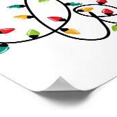 Christmas Lights Love Poster (Ecke)