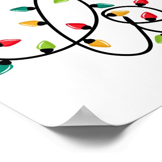 Christmas Lights Love Poster (Ecke)