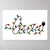 Christmas Lights Love Poster (Vorne)