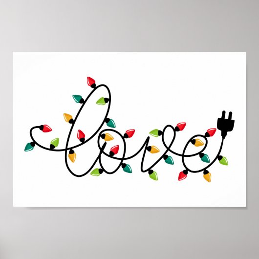 Christmas Lights Love Poster (Vorne)