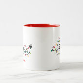 Christmas Lights Love Zweifarbige Tasse (Mittel)