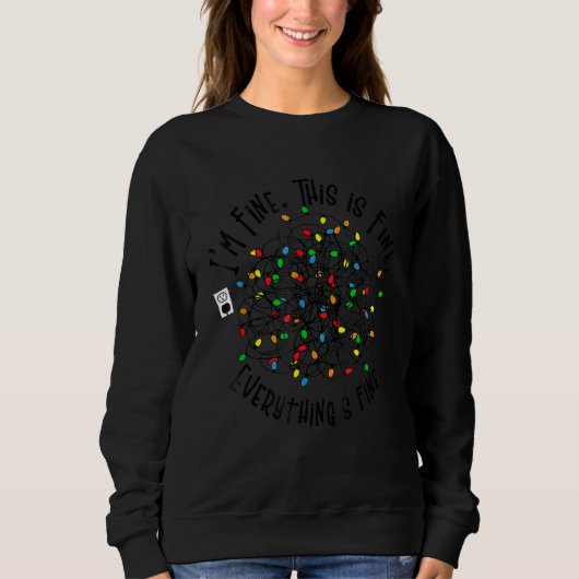 Christmas Lights Matching Couple 1 Sweatshirt (Vorderseite)