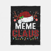 Christmas Lights Meme Claus Family Matching Xmas P Fleecedecke (Vorderseite)