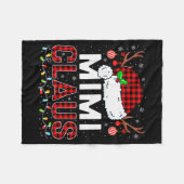 Christmas Lights Mimi Claus Family Matching Xmas P Fleecedecke (Vorderseite (Horizontal))