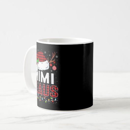 Christmas Lights Mimi Claus Family Matching Xmas P Kaffeetasse (Vorderseite Links)