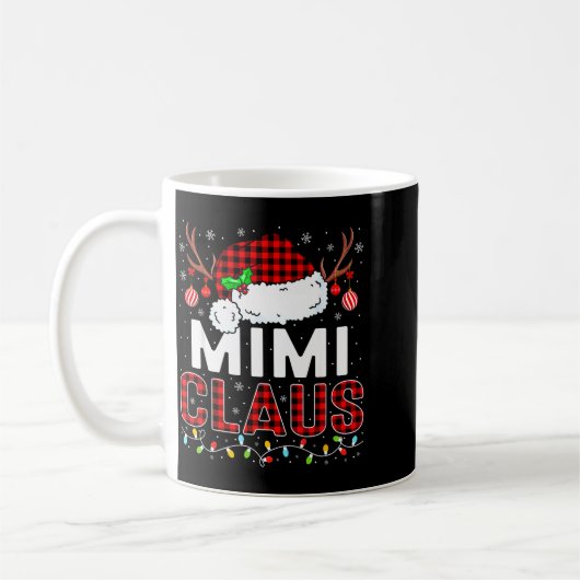 Christmas Lights Mimi Claus Family Matching Xmas P Kaffeetasse (Links)