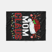 Christmas Lights Mom Claus Family Matching Xmas Pa Fleecedecke (Vorderseite (Horizontal))