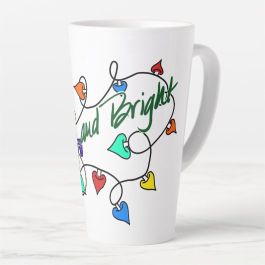 Christmas lights mug milchtasse (Rechte Ecke)
