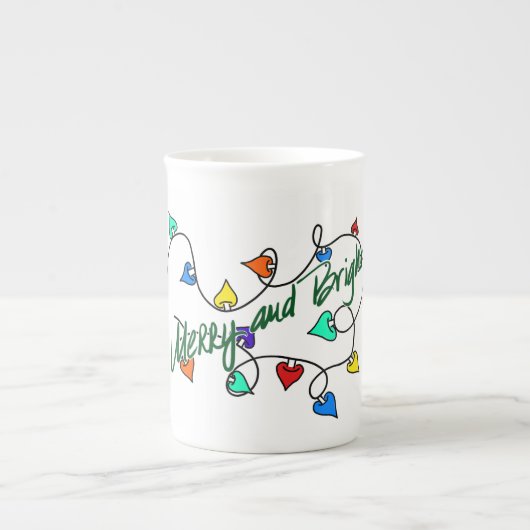 Christmas lights mug porzellantasse (Vorderseite)