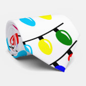 Christmas Lights Neck Tie Krawatte (Gerollt)