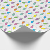Christmas lights pattern geschenkpapier (Ecke)