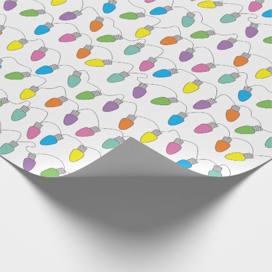 Christmas lights pattern geschenkpapier (Ecke)