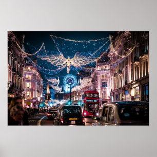 CHRISTMAS LIGHTS - REGENT STREET, LONDON, UK POSTER