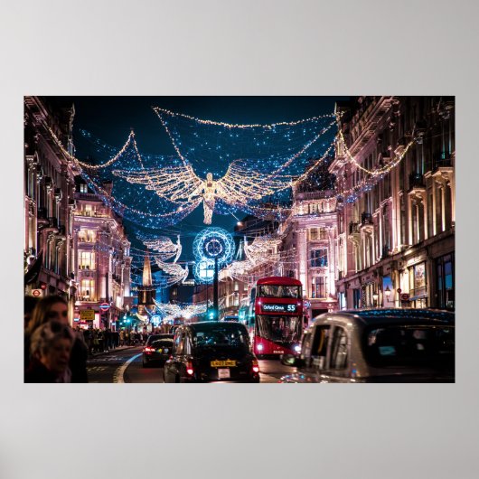 CHRISTMAS LIGHTS - REGENT STREET, LONDON, UK POSTER (Vorne)