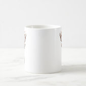 Christmas Lights Reindeer Santa Hat Cute Xmas Paja Kaffeetasse (Mittel)