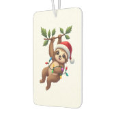 Christmas Lights Sloth Wearing Xmas Hat - Sloth Lo Autolufterfrischer (Links)