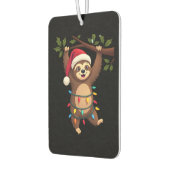 Christmas Lights Sloth Wearing Xmas Hat - Sloth Lo Autolufterfrischer (Links)