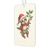 Christmas Lights Sloth Wearing Xmas Hat - Sloth Lo Autolufterfrischer (Links)