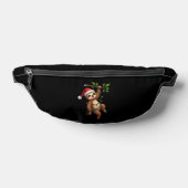 Christmas Lights Sloth Wearing Xmas Hat - Sloth Lo Bauchtasche (Ablage )