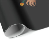 Christmas Lights Sloth Wearing Xmas Hat - Sloth Lo Geschenkpapier (Rolleneckpunkt)