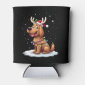 Christmas Lights Soft Coated Wheaten Terrier Dog T Dosenkühler (Vorderseite)