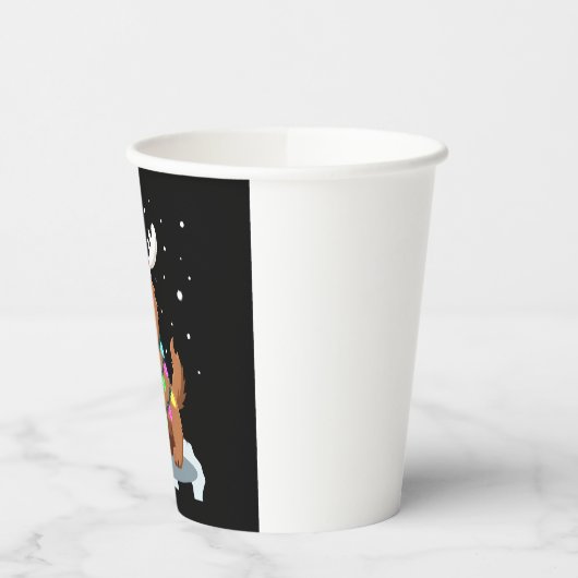 Christmas Lights Soft Coated Wheaten Terrier Dog T Pappbecher (Links)