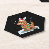 Christmas Lights Soft Coated Wheaten Terrier Dog T Untersetzer (angewinkelt)