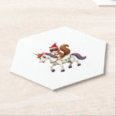Christmas Lights Squirrel Riding Unicorn T-Shirt ( Untersetzer (angewinkelt)