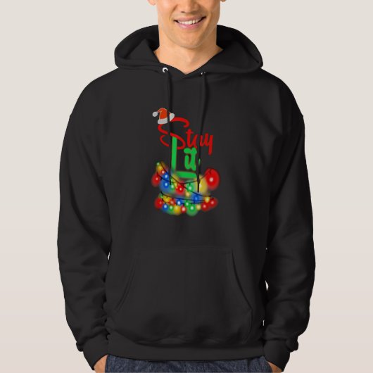 Christmas Lights Stay Lit Holiday Gear Hoodie (Vorderseite)