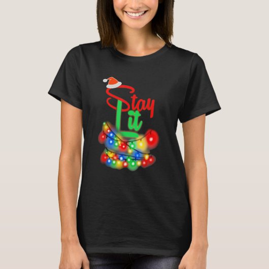 Christmas Lights Stay Lit Holiday Gear T-Shirt (Vorderseite)