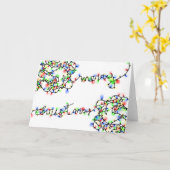 Christmas Lights Tangled Merry Christmas Karte (Gelbe Blume)