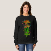 Christmas Lights Upside Down Pineapple Swinger Xma Sweatshirt (Vorne ganz)