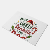 Christmas Likely Decorate Dog Xmas Family 2 Fußmatte (Schrägansicht)