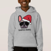 Christmas Lilac Tan French Bulldog Hoodie (Vorderseite)